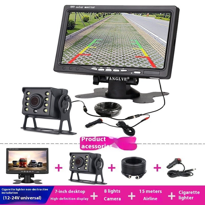 7 - inch Car Monitor Desktop Reversing Monitor Display - TECHNIZE