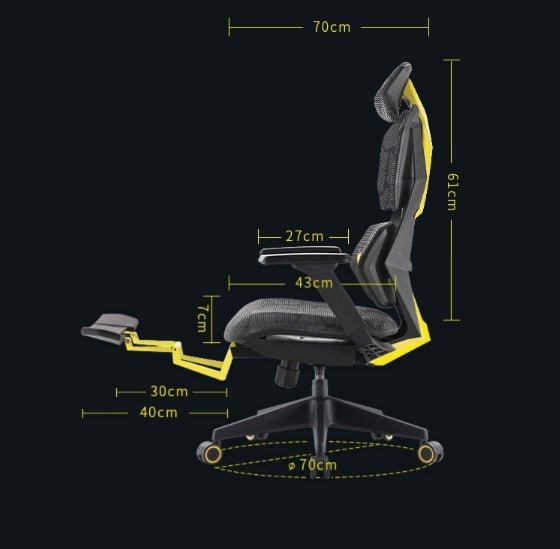 Ergonomic Esports Chair Home Computer Chair With Pedal - TECHNIZE