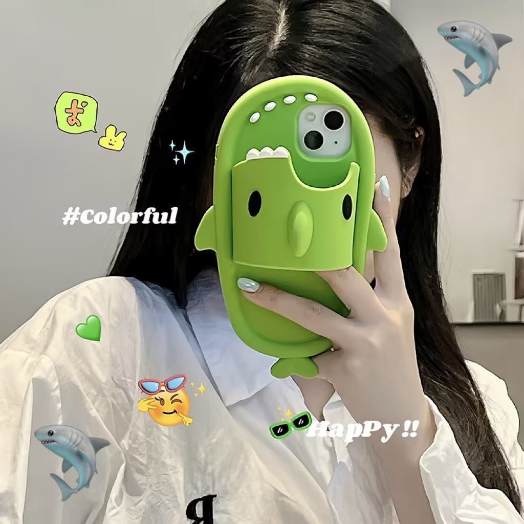 Funny Shark Slipper Phone Case For iPhone - TECHNIZE