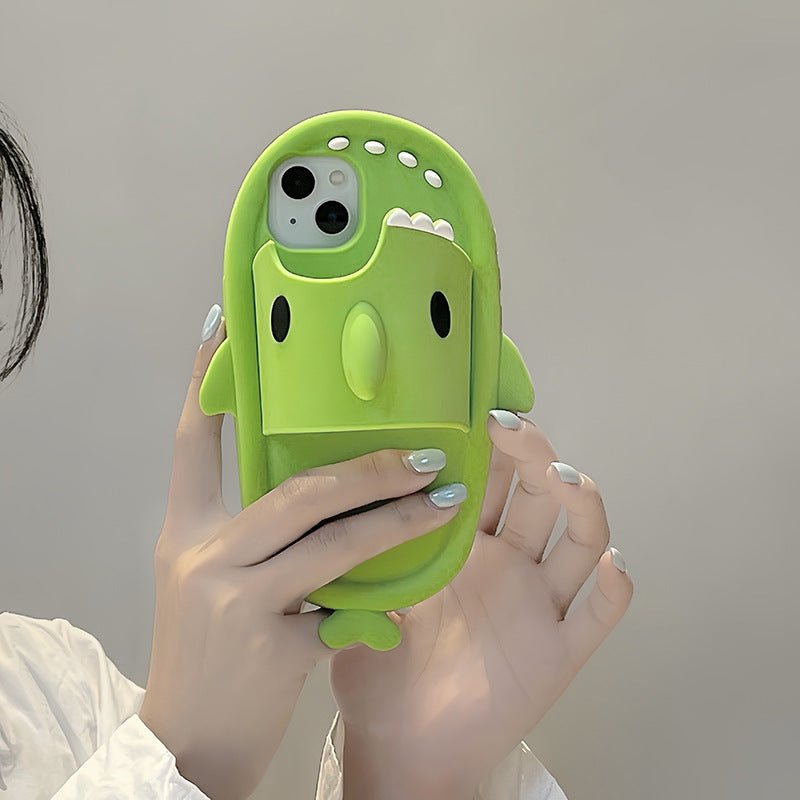 Funny Shark Slipper Phone Case For iPhone - TECHNIZE