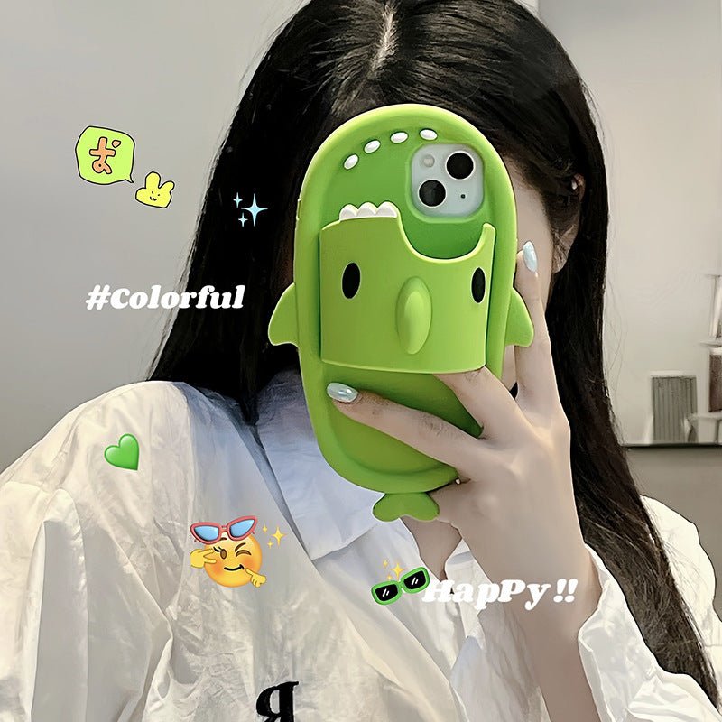 Funny Shark Slipper Phone Case For iPhone - TECHNIZE