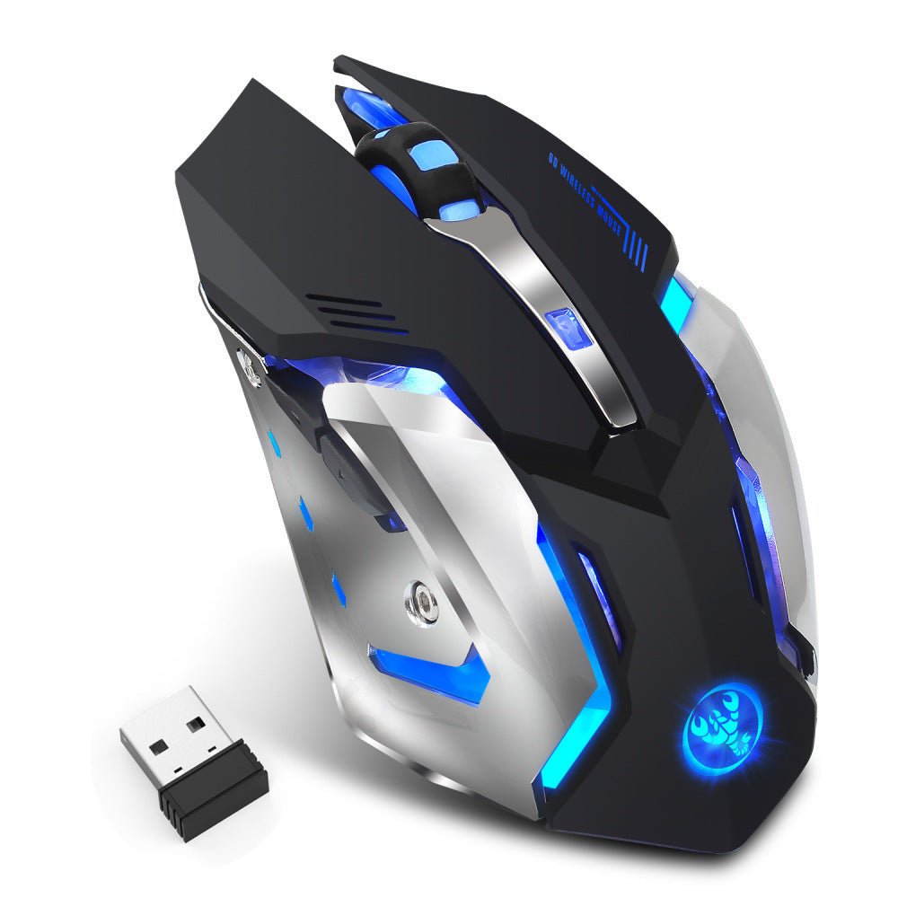 HXSJ new wireless mouse 2.4GPI gaming mouse glowing mouse - TECHNIZE