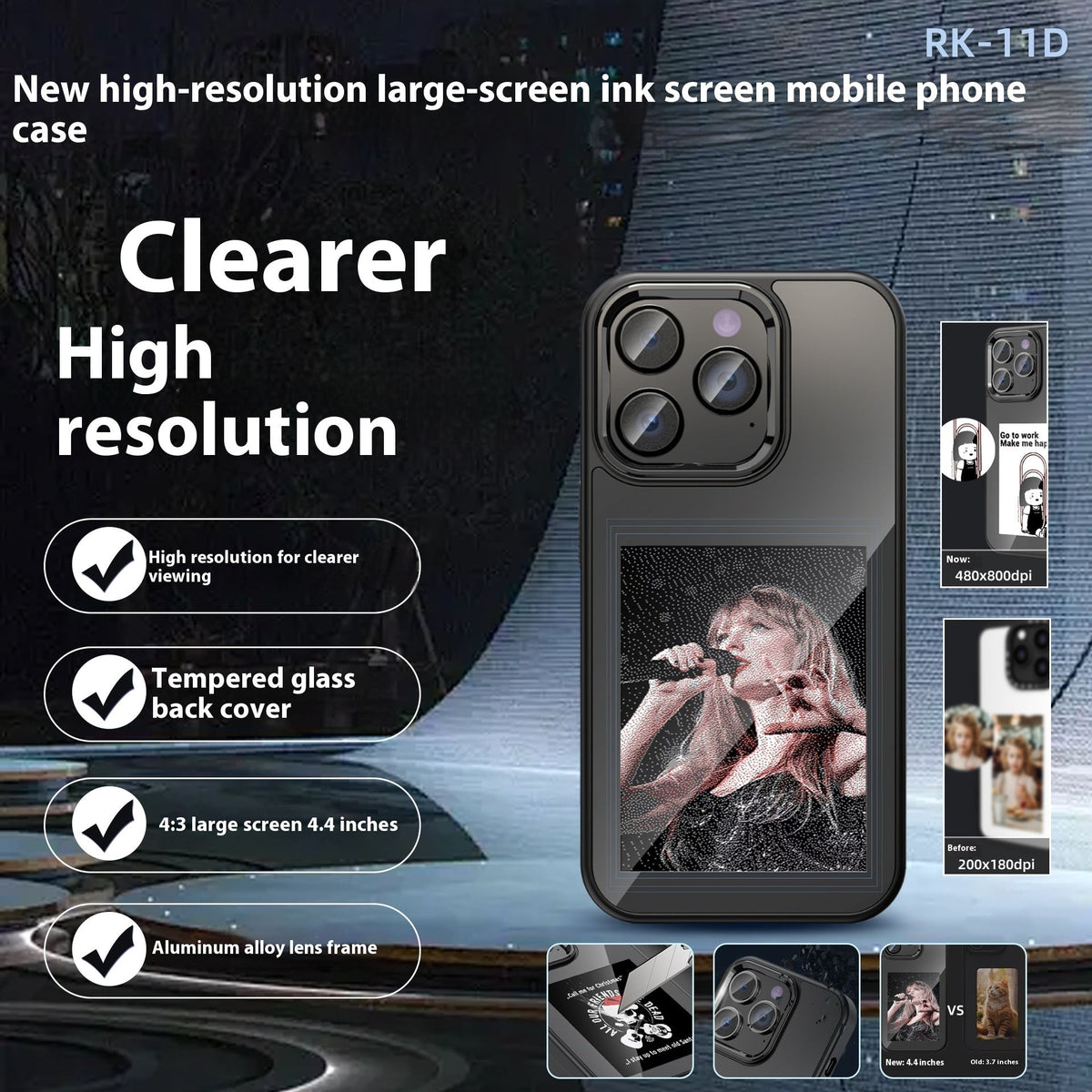 NFC Screen Projection Smart Color E - ink Screen Phone Case - TECHNIZE