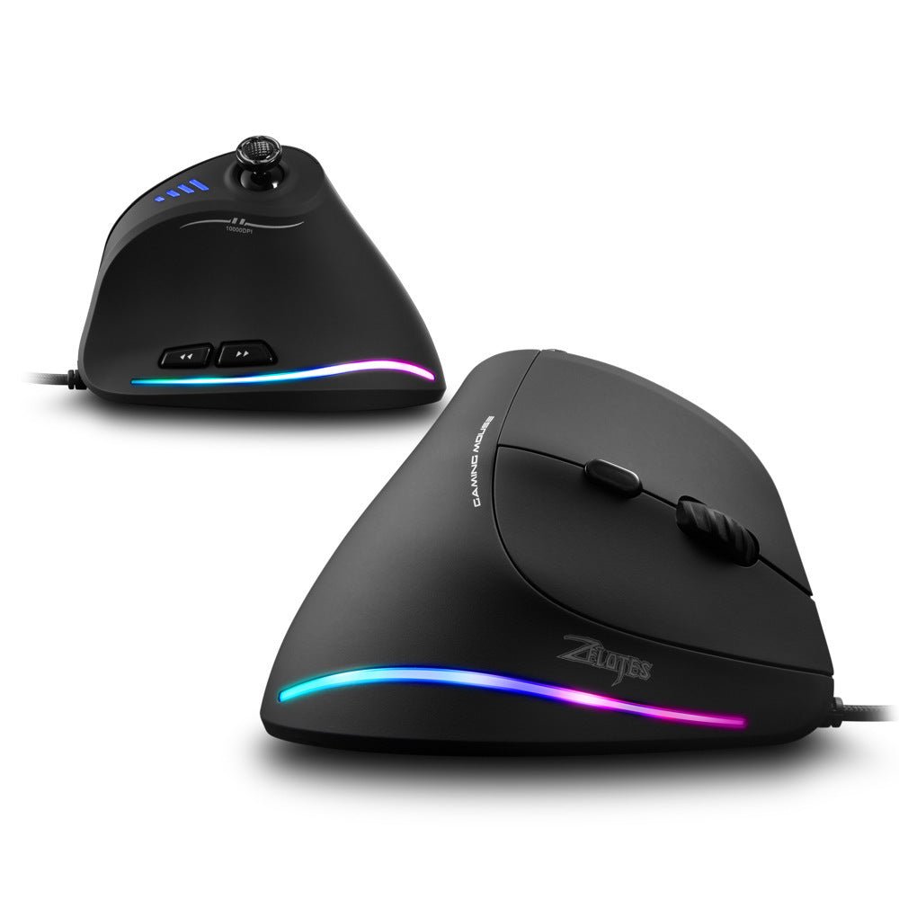 Programming Mouse Wired Vertical Mouse Optical Mouse - TECHNIZE