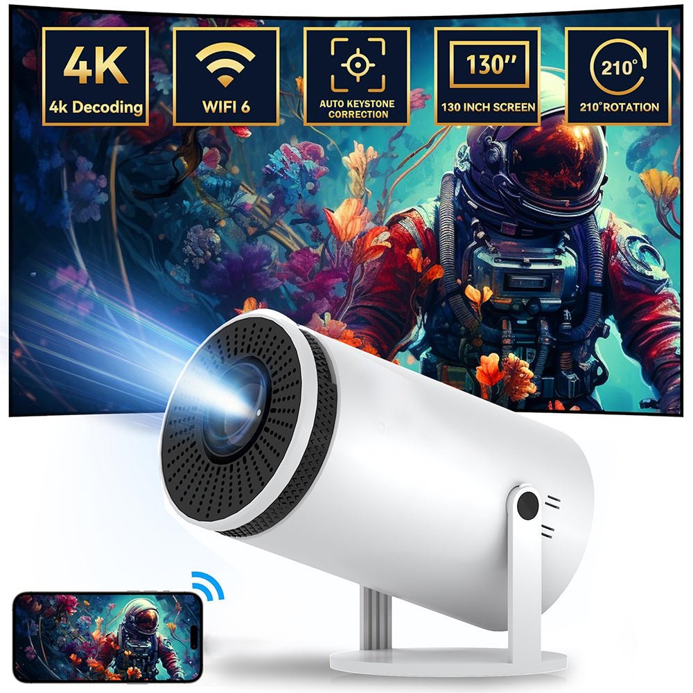 Y5S 4K Bluetooth Mini Home Projector - TECHNIZE
