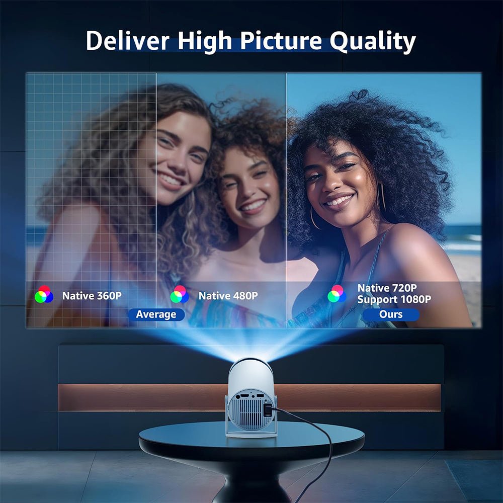 Y5S 4K Bluetooth Mini Home Projector - TECHNIZE